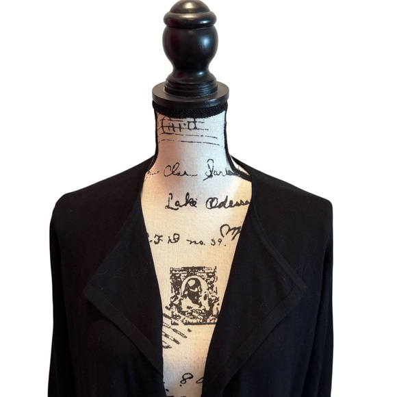 Express Cardigan Sweater Open Front Black Size Small NWT Lightweight - Picture 2 of 8